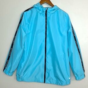 Spyder Womens Full Zip Hooded Windbreaker Jacket Sz L